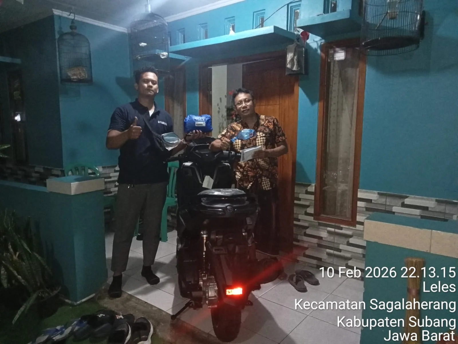 Penyerahan motor oleh Jejen Jaenal Aripin